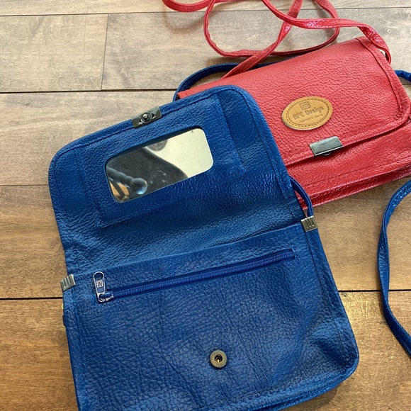 New Small Crossbody Bag with Mirror- Red or Blue - Picture 4 of 8